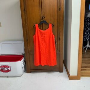 Kate Spade large red sleeveless sheath style dress NEW 22in pit